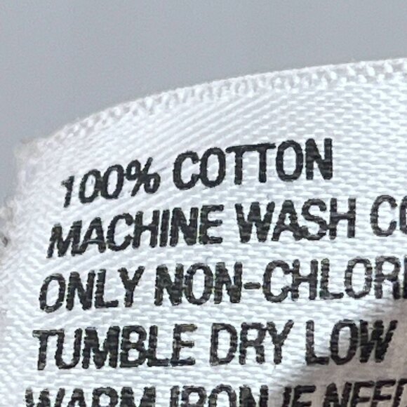 Merona Striped Rainbow 100% Cotton White Tunic Top Long Sleeve Pocket Buttons - Picture 9 of 11